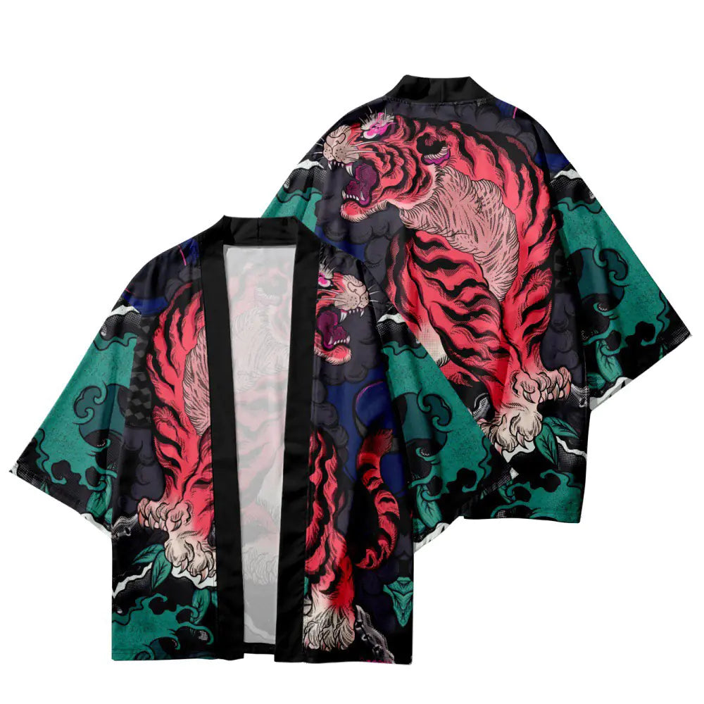 2023 Japanese Ukiyo-e Style Kimono Cardigan Shirt