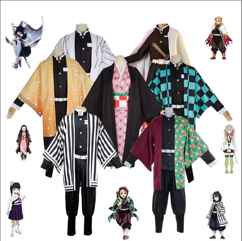 Demon Slayer Cosplay Costumes for Halloween Party