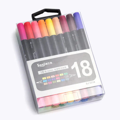 Dual-Head Watercolor Markers for Art and Doodling