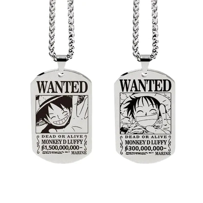 One Piece Inspired Necklace Pendant with Keychain