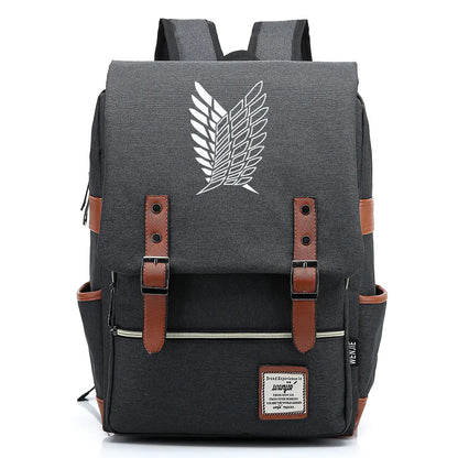 Attack on Titan Anime Backpack for Students, Unisex