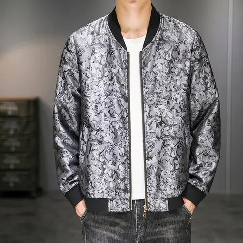 Men's Embroidered Jacquard Autumn Fashion Jacket