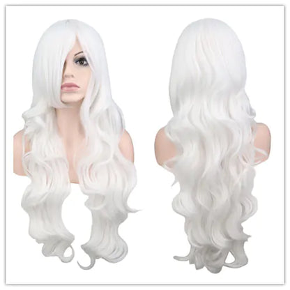 Dark Red Long Curly Mermaid Anime Cosplay Wig