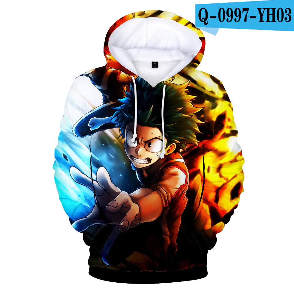 My Hero Academia 3D Printed Hooded Sweatshirt
