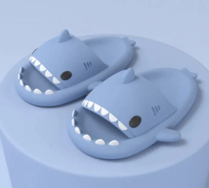 Adult Shark Cartoon Slippers, Indoor Outdoor Funny Slippers
