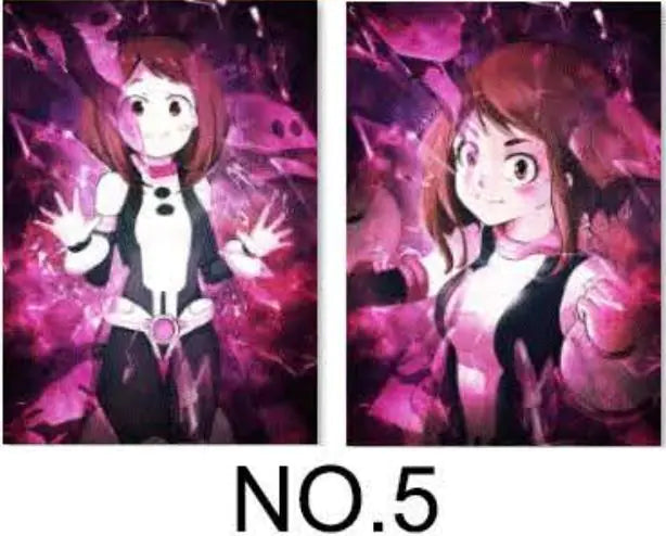 3D Anime Gradient Posters - PET Holographic Prints