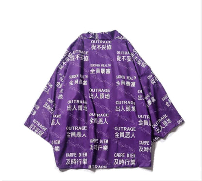 Vintage Hanfu Couples Cardigan with Three-Quarter Sleeves
