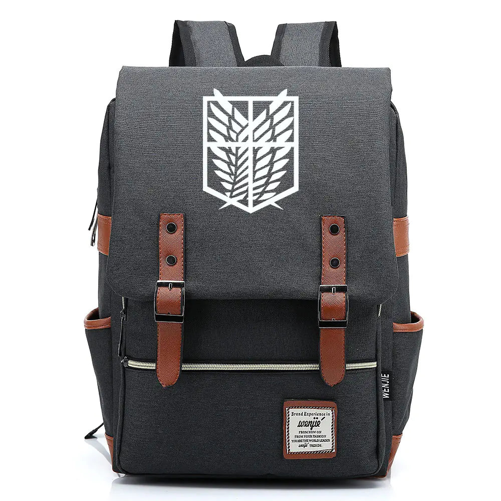 Attack on Titan Anime Backpack for Students, Unisex