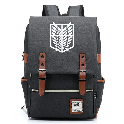 Attack on Titan Anime Backpack for Students, Unisex