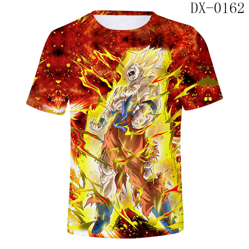 Dragon Ball Anime Series 3D Short Sleeve T-Shirt