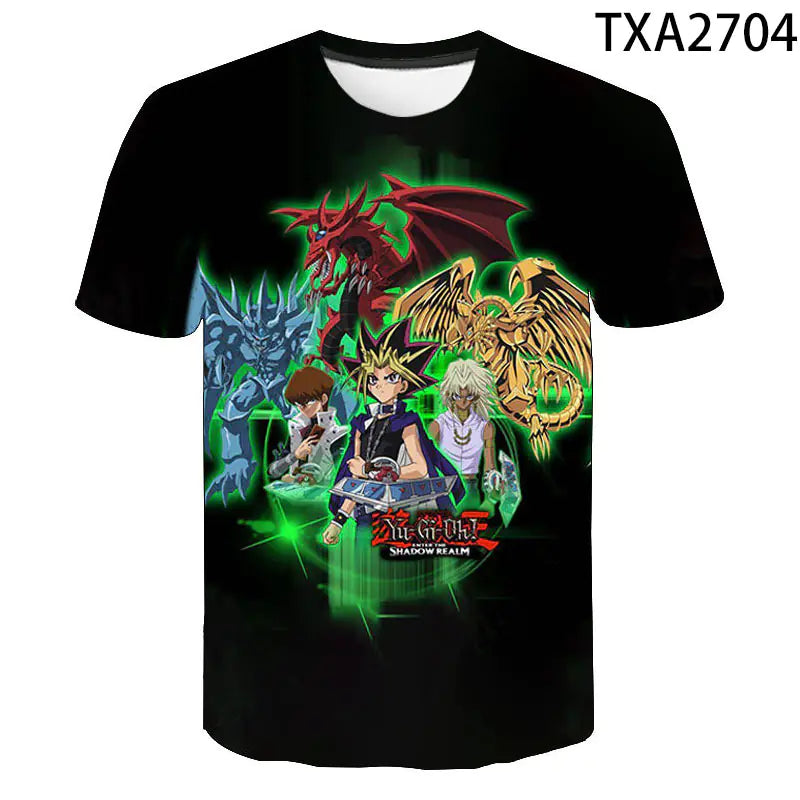 New Summer Yu Gi Oh 3D Printed Casual T-Shirt