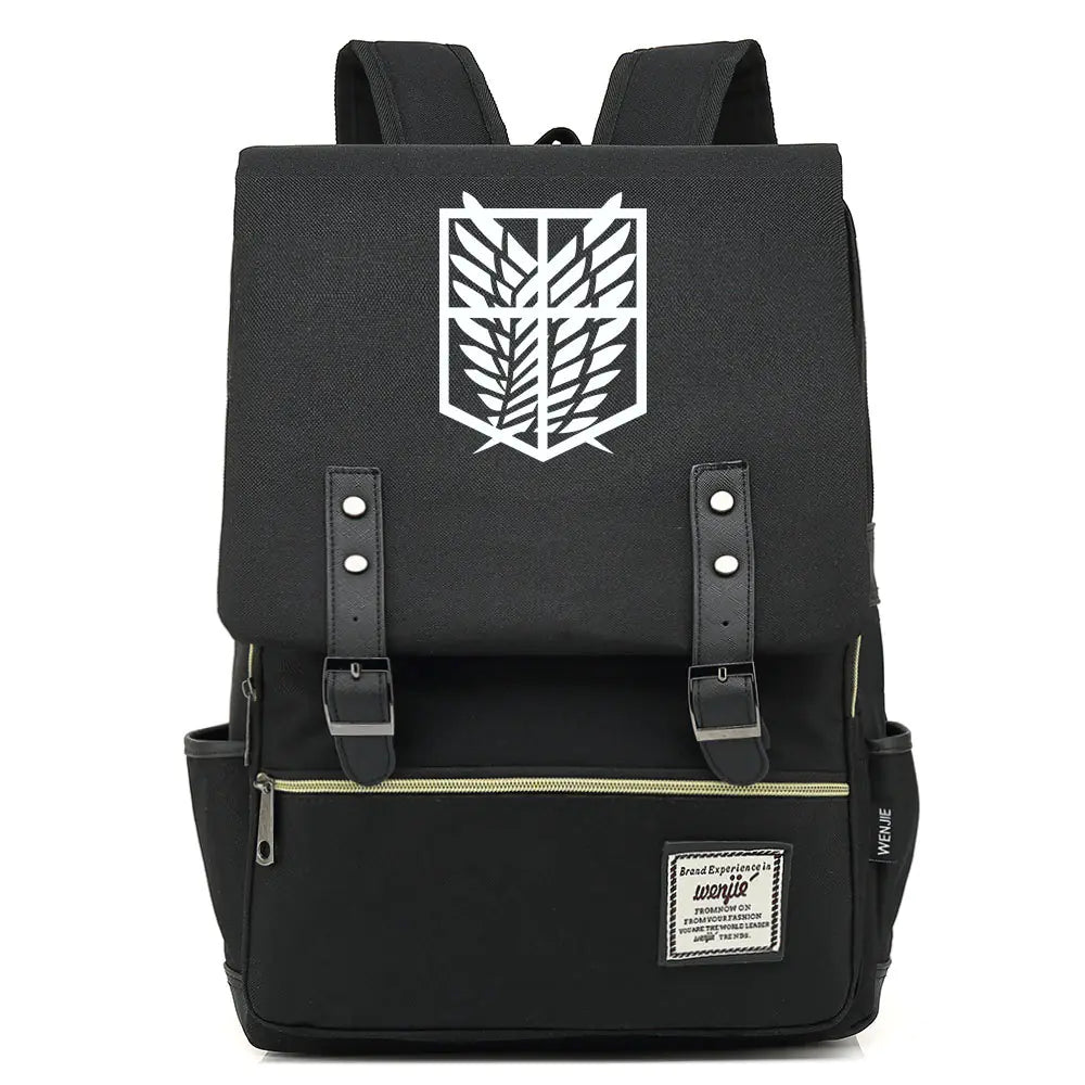 Attack on Titan Anime Backpack for Students, Unisex