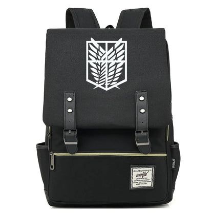 Attack on Titan Anime Backpack for Students, Unisex