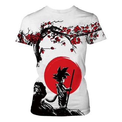 Dragon Ball 3D Digital Print Short Sleeve T-Shirt