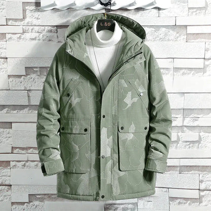 Men's Camouflage Hooded Warm Jacket for Fall/Winter