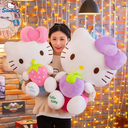 Sanrio Kawaii Hello Kitty Plush Toy Pillow Doll