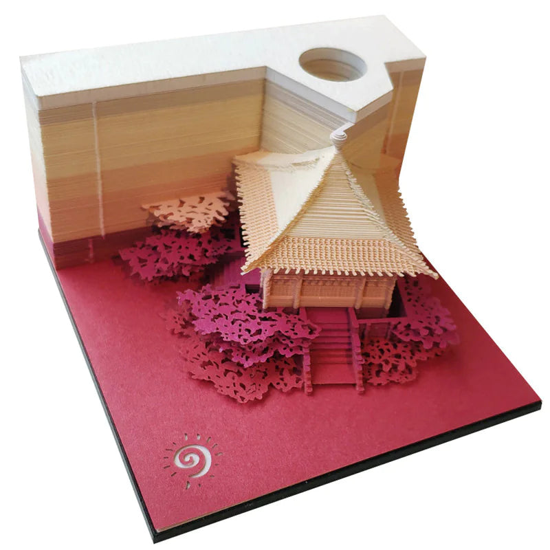 3D Paper Carving Tree House & Castle Calendar