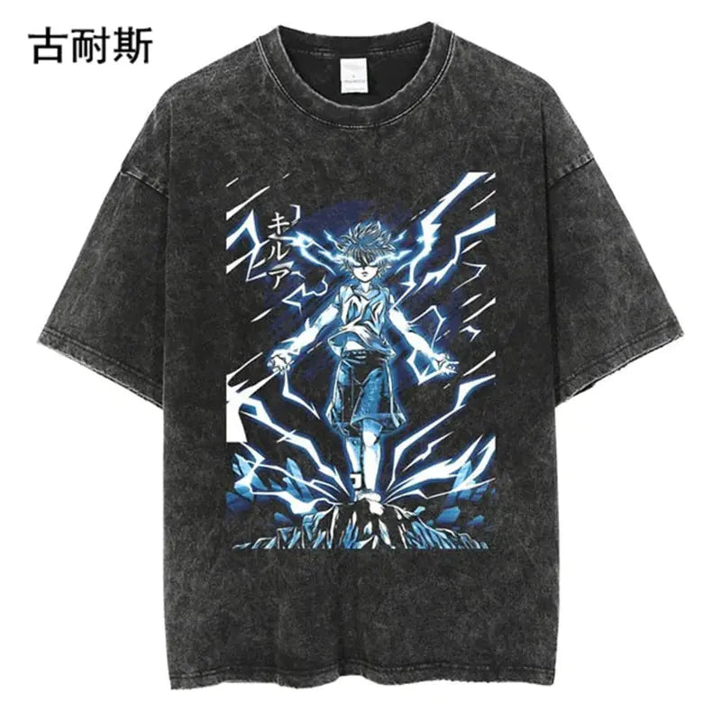 Vintage Loose-Fit Short Sleeve T-Shirt for Men