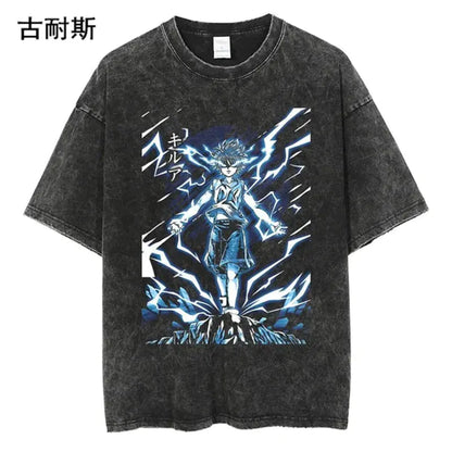 Vintage Loose-Fit Short Sleeve T-Shirt for Men