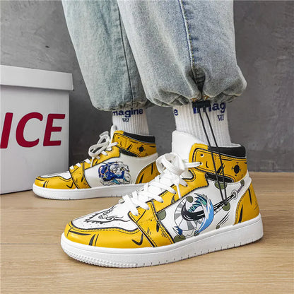 Summer Men's Breathable Couple Sneakers - Demon Slayer Design