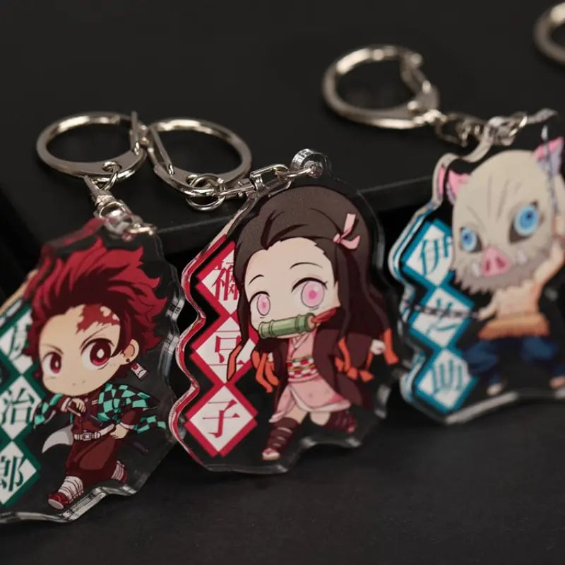Demon Slayer Acrylic Keychain - Tanjiro & Giyu