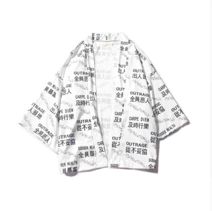 Vintage Hanfu Couples Cardigan with Three-Quarter Sleeves