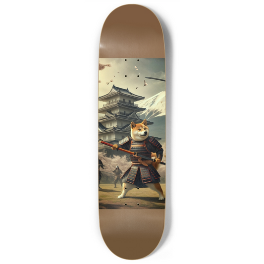 Shiba Inu Samurai Skateboard