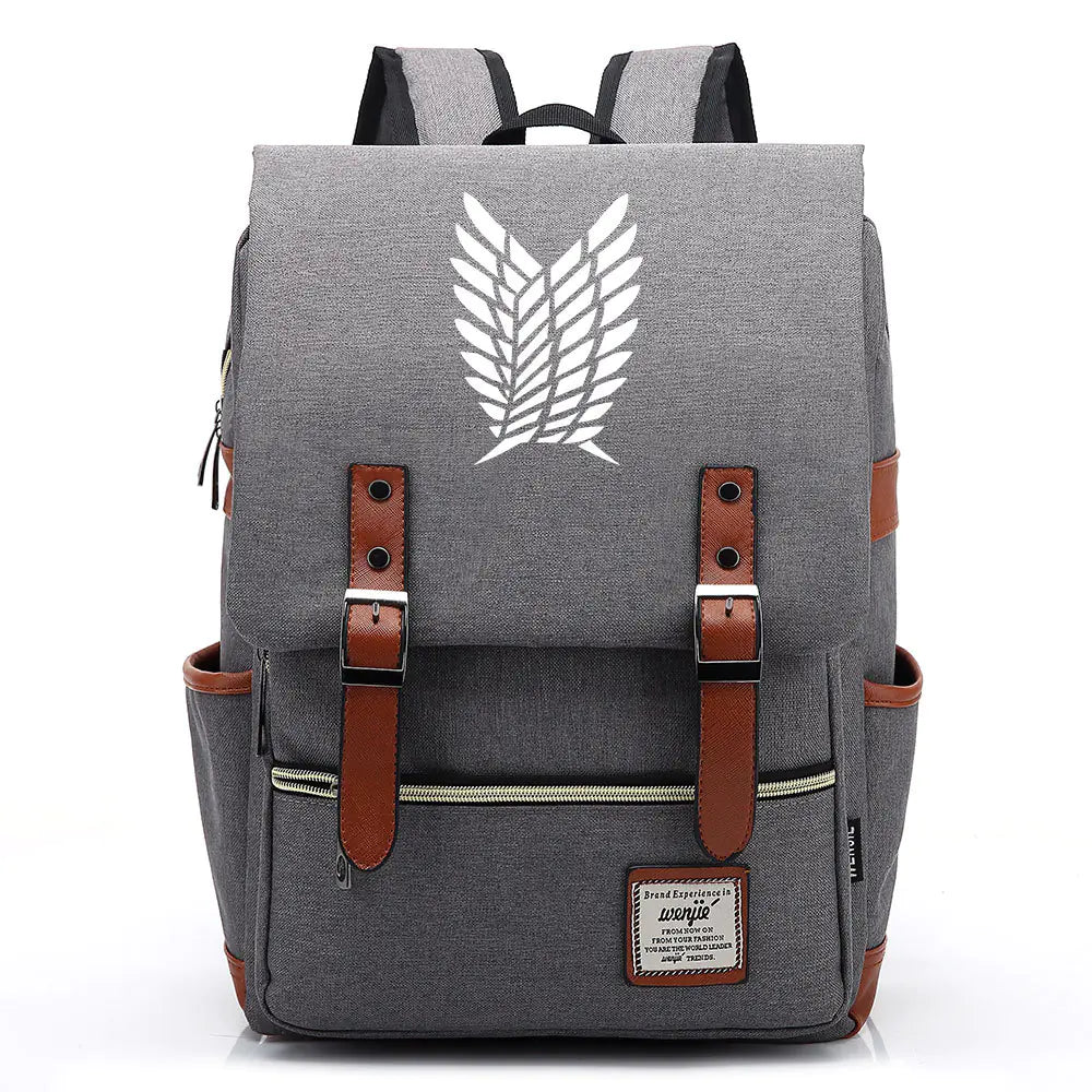 Attack on Titan Anime Backpack for Students, Unisex