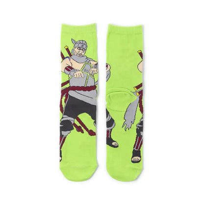 Cartoon Ninja Cotton Socks for Men - Trendy Wholesale