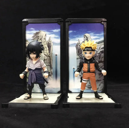 Bandai Tamashii Nations Buddies  NARUTO UZUMAKI and UCHIHA SASUKE ,Anime Figurine Display, Collectible Statue Decor