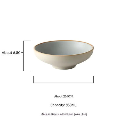 Ceramic Ramen Bowl Set for Restaurant Tableware