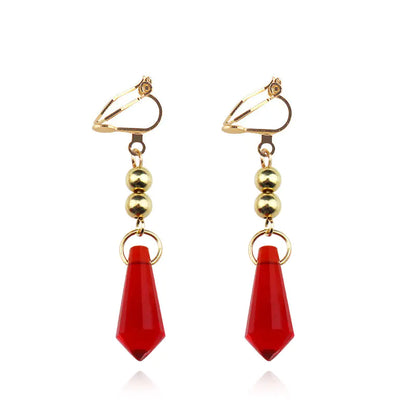 Anime Crystal Dangle Earrings for Cosplay Fashion