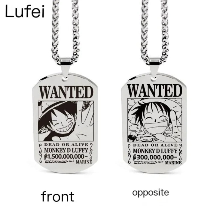 One Piece Inspired Necklace Pendant with Keychain
