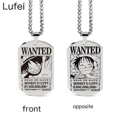One Piece Inspired Necklace Pendant with Keychain