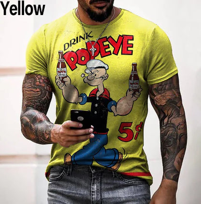 Men's Oversized Retro Short Sleeve Summer T-Shirt