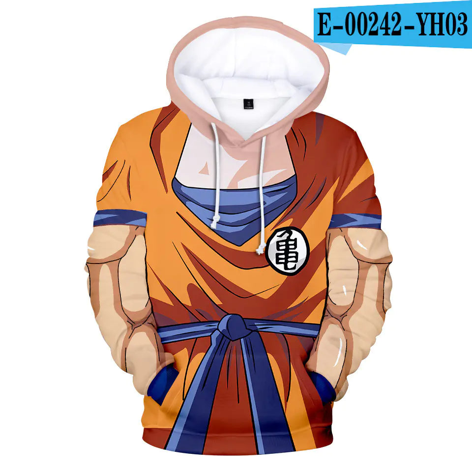Dragon Ball Digital Print Hoodie - Spring 2019 Edition