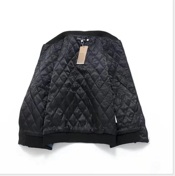 Embroidered Koi Short Baseball Jacket