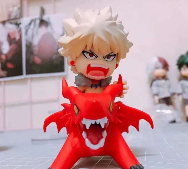 6pcs/set My Hero Academia Midoriya Izuku Bakugou Katsuki Bok Todoroki Shoto Anime Figurine Model Collection