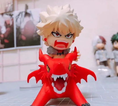 6pcs/set My Hero Academia Midoriya Izuku Bakugou Katsuki Bok Todoroki Shoto Anime Figurine Model Collection