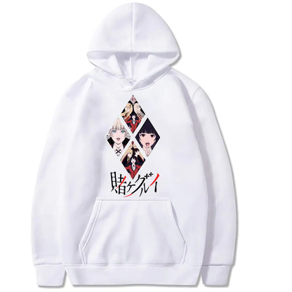 Kakegurui Printed Loose Fit Hoodie Sweatshirt