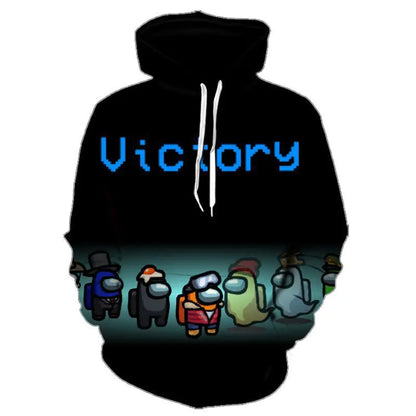 Futuristic 3D Printed Hoodie for Adults and Kids