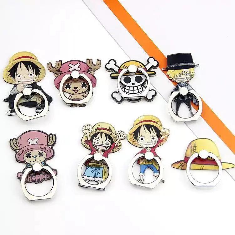Mobile Phone Ring Holder - Creative Anime One Piece Design
