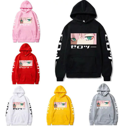 Anime Print Women's Hooded Sweatshirt