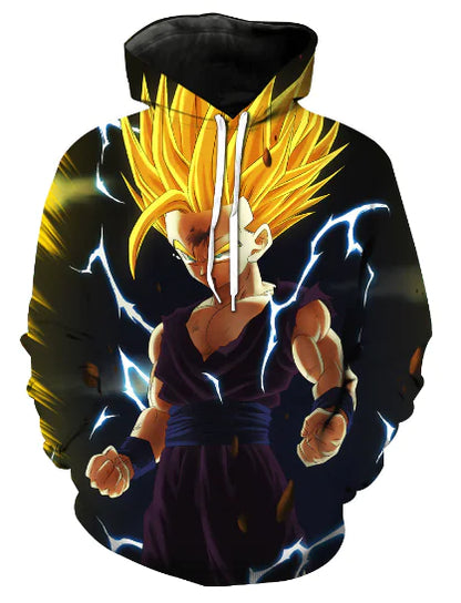 Dragon Ball Design 3D Printed Hoodie with Pocket
