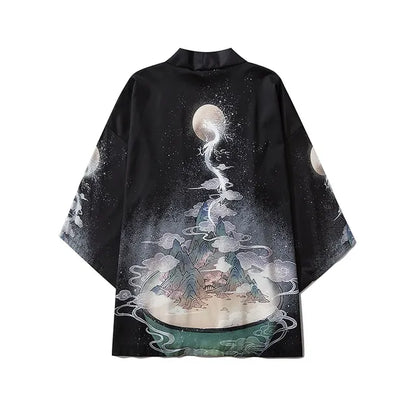 Japanese Haori Yukata for Men - Samurai Jacket/Cardigan
