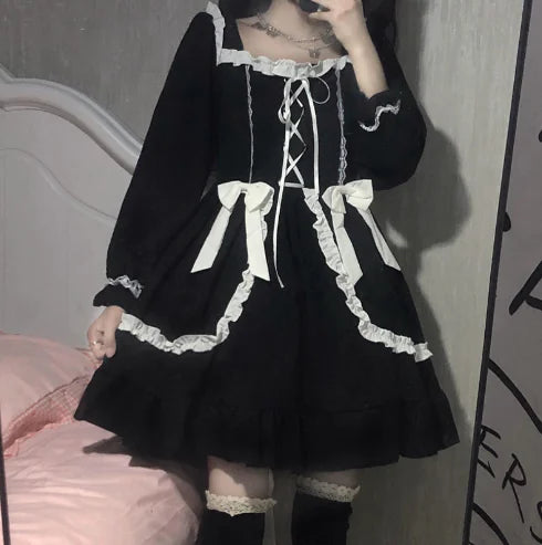 Japanese Style Cute Long Sleeve Princess Dress