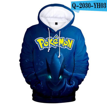 Pokemon Hoodie with Pet Character Print