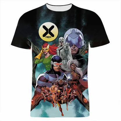X-Men 3D Printed Elastic Polyester Men's T-Shirt