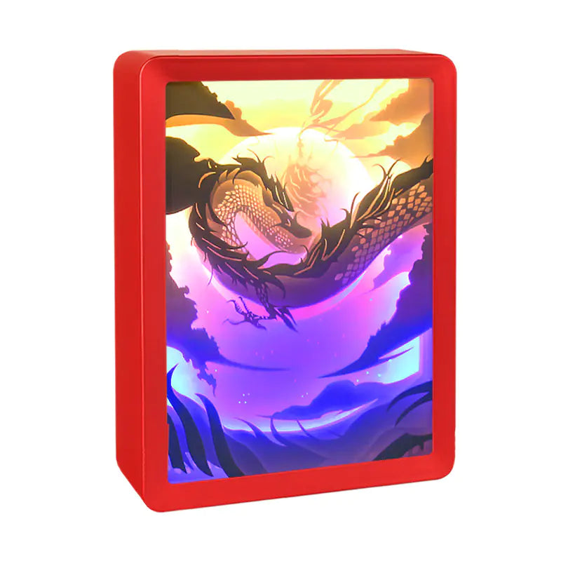 Chinese Style Anime Night Light - 3D Dragon Shadow Lamp