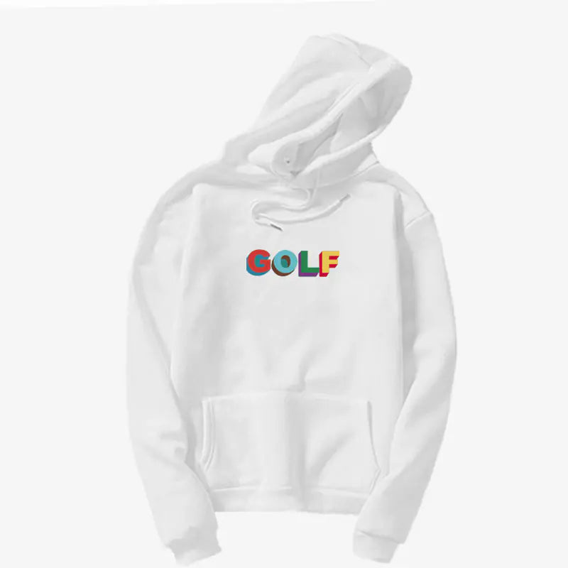 Harajuku Style Hooded Sweatshirt with COLF Print